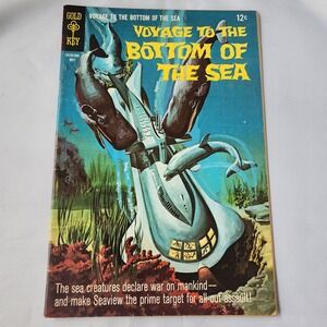 Gold Key Voyage to the Bottom of the Sea Issue #12 Comic Book May 1970s VG Retro